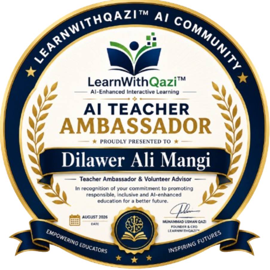 LearnWithQazi™ AI Teacher Ambassador Badge